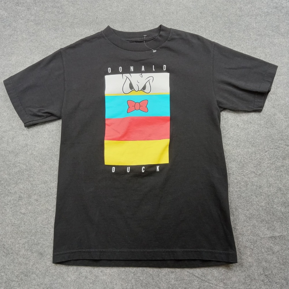 Donald Duck Shirt Mens Small‎ Black Neff Disney Graphic Tee Cartoon Character